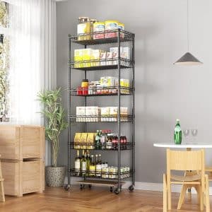 6 Tier Wire Basket Rack - slws10225