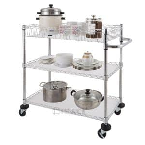 3-Tier Wire Basket Cart - slws10469