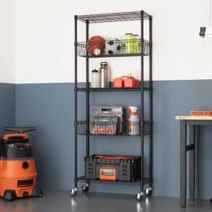 5-Tier Wire Basket Cart - slws10191